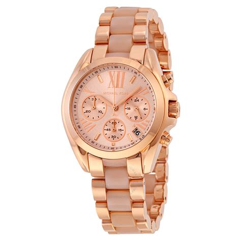 michael kors chronograph rosegold|michael kors gold tone watch.